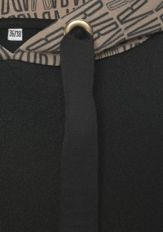 Damenshirts|Venice Beach Kapuzensweatshirt Toffee-Schwarz