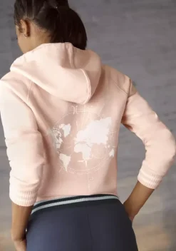 Damenshirts|Buffalo Kapuzensweatshirt Hellrosa