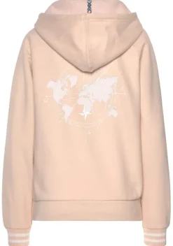 Damenshirts|Buffalo Kapuzensweatshirt Hellrosa