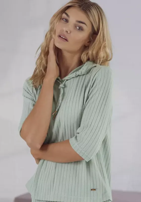 Damenshirts|s.Oliver Kapuzensweatshirt Mint