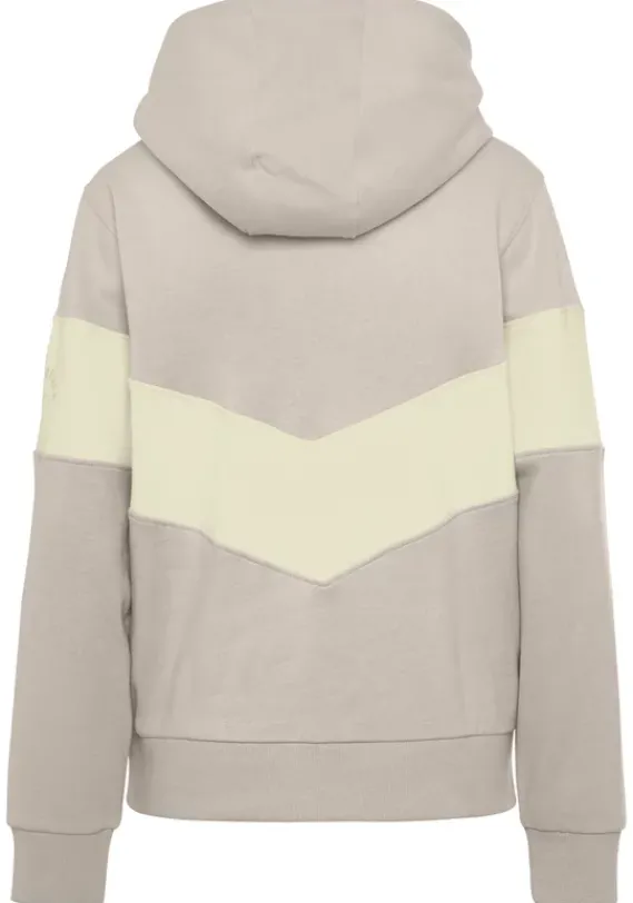 Damenshirts|Venice Beach Kapuzensweatshirt Beige-Vanille
