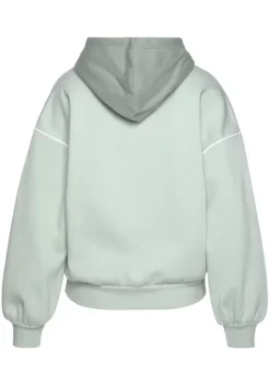 Damenshirts|Bench. Kapuzensweatshirt Graugrun-Hellgrun