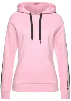 Homewear-Oberteile|Bench. Kapuzensweatshirt Rosa-Schwarz