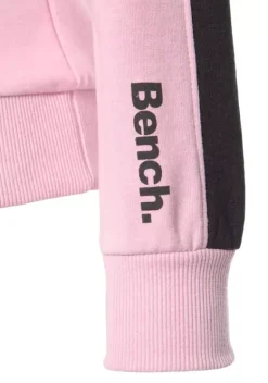 Homewear-Oberteile|Bench. Kapuzensweatshirt Rosa-Schwarz