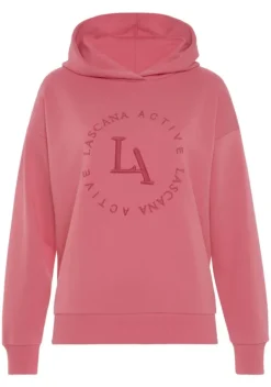 LASCANA ACTIVE Homewear-Oberteile<Kapuzensweatshirt"- Performance Hoodie Mit Runder Logostickerei Und"