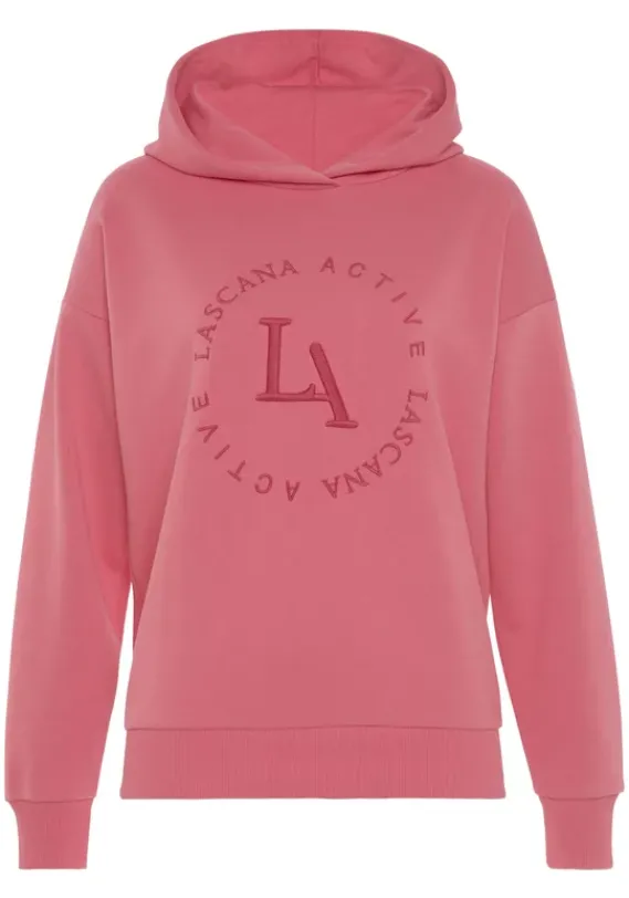 LASCANA ACTIVE Homewear-Oberteile<Kapuzensweatshirt"- Performance Hoodie Mit Runder Logostickerei Und"