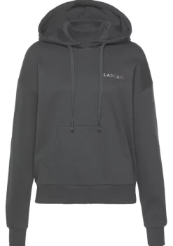 Homewear-Oberteile|LASCANA Kapuzensweatshirt"Circular Collection" Anthrazit
