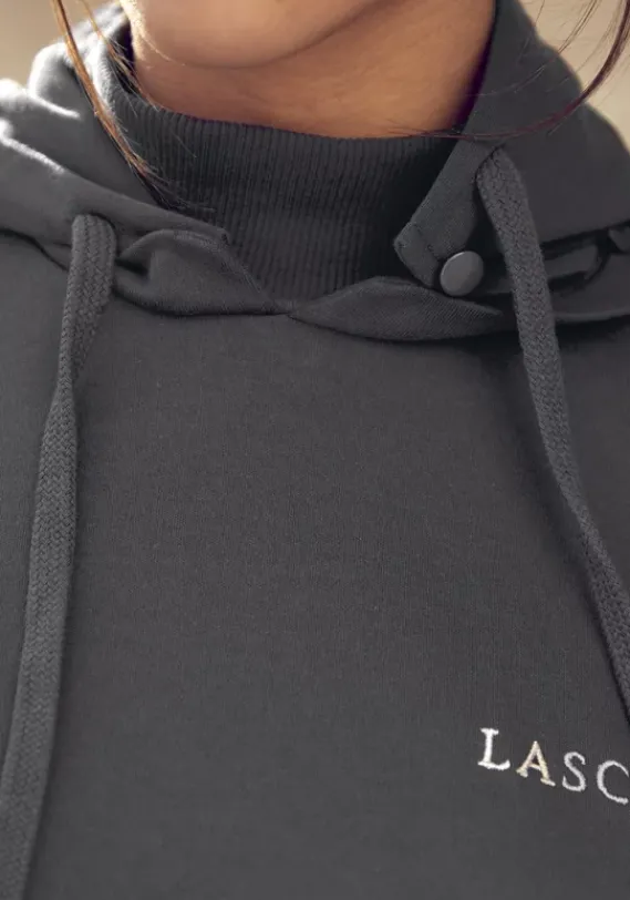 Homewear-Oberteile|LASCANA Kapuzensweatshirt"Circular Collection" Anthrazit