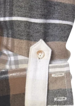 Blusen|Buffalo Karobluse Braun-Creme-Kariert