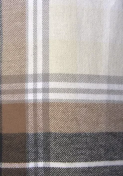 Blusen|Buffalo Karobluse Braun-Creme-Kariert