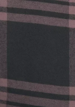 Blusen|LASCANA Karobluse Lila-Schwarz-Kariert