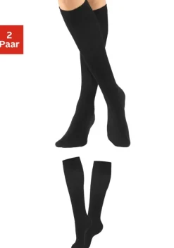 Socken|H.I.S Kompressionsstrumpfe Schwarz