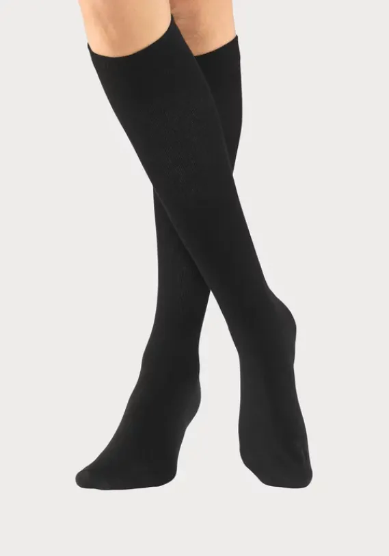 Socken|H.I.S Kompressionsstrumpfe Schwarz