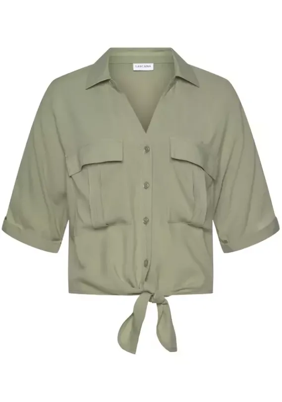 Blusen|LASCANA Kurzarmbluse Lindgrun