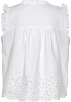 Blusen|Vivance Kurzarmbluse Weis