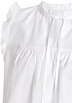 Blusen|Vivance Kurzarmbluse Weis