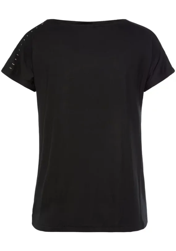 Damenshirts|Venice Beach Kurzarmshirt Schwarz