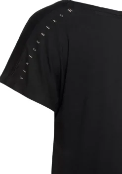 Damenshirts|Venice Beach Kurzarmshirt Schwarz