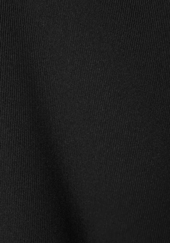 Damenshirts|LASCANA ACTIVE Kurzarmshirt"Tropical" Schwarz