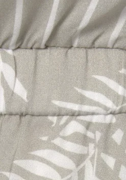 Strandmode|LASCANA Kurzoverall Schilfgrun-Creme Bedruckt