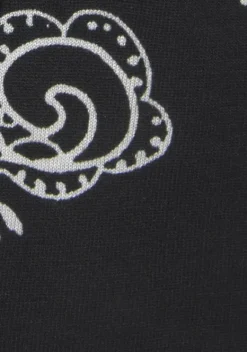 Overalls|Vivance Kurzoverall Schwarz-Weis Bedruckt