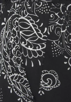 Overalls|Vivance Kurzoverall Schwarz-Weis Bedruckt