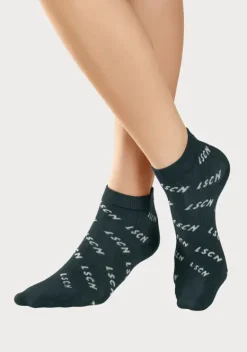 Socken|LSCN by LASCANA Kurzsocken 1X Schwarz, 1X Weis, 1X Petrol