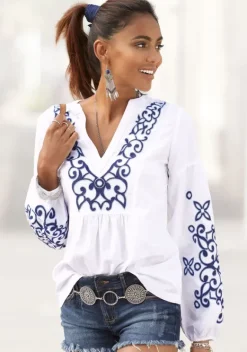 LASCANA Blusen<Langarmbluse