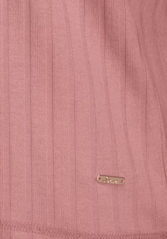 Damenshirts|s.Oliver Langarmshirt Pink