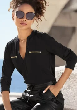 LASCANA Damenshirts<Langarmshirt