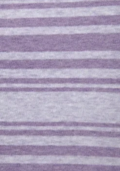 Damenshirts|s.Oliver Langarmshirt Lila Gestreift