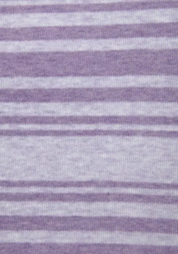 Damenshirts|s.Oliver Langarmshirt Lila Gestreift