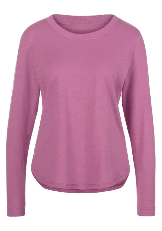 Damenshirts|Vivance Langarmshirt Pink