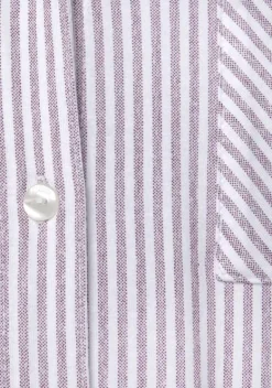 Damenshirts|s.Oliver Langarmshirt Bordeaux Weis Gestreift