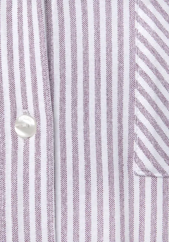 Damenshirts|s.Oliver Langarmshirt Bordeaux Weis Gestreift