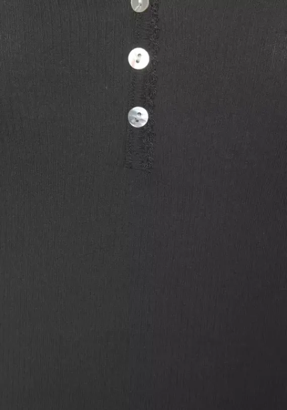 Damenshirts|s.Oliver Langarmshirt Schwarz