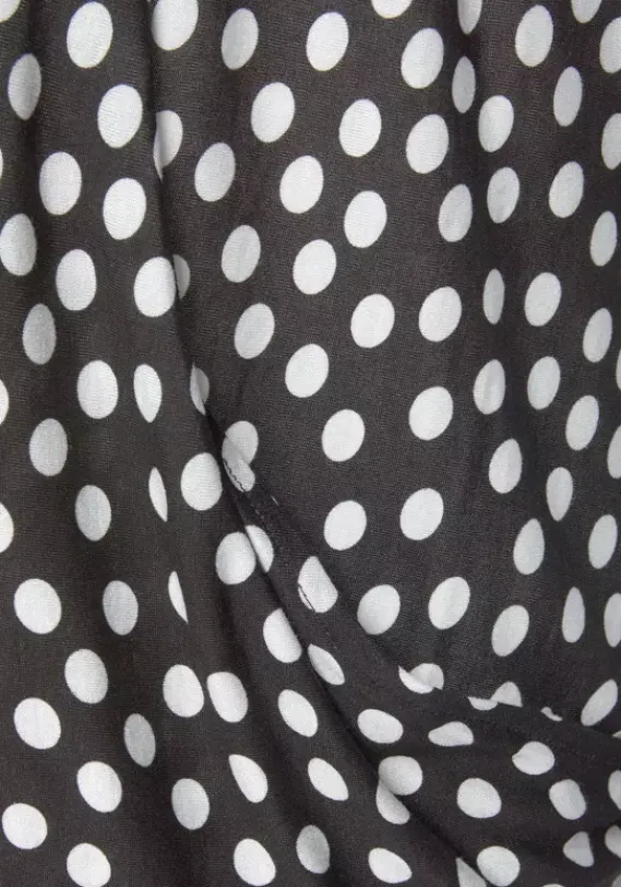 Strandmode|LASCANA Langarmshirt Schwarz-Weis-Bedruckt