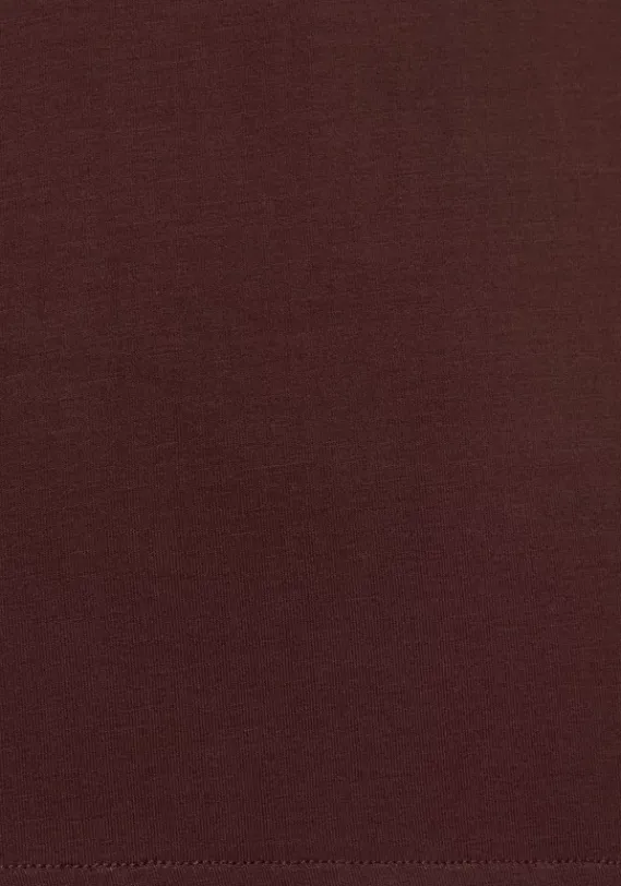 Damenshirts|LASCANA Langarmshirt Braun