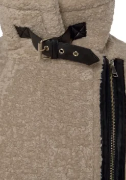 Jacken & Mantel|Buffalo Langmantel Beige-Schwarz