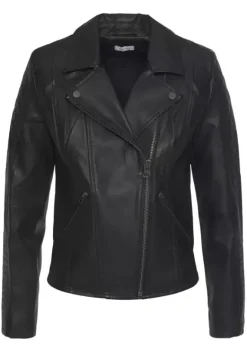 Jacken & Mantel|LASCANA Lederimitatjacke Schwarz