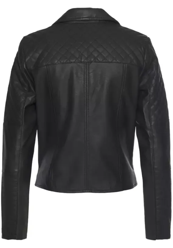 Jacken & Mantel|LASCANA Lederimitatjacke Schwarz