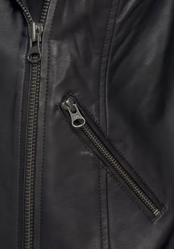 Jacken & Mantel|LASCANA Lederimitatjacke Schwarz