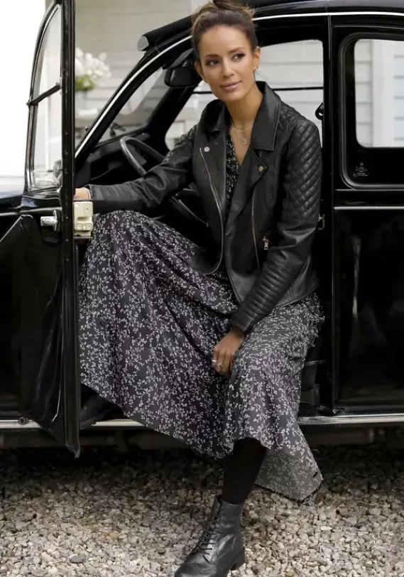 Jacken & Mantel|LASCANA Lederimitatjacke Schwarz