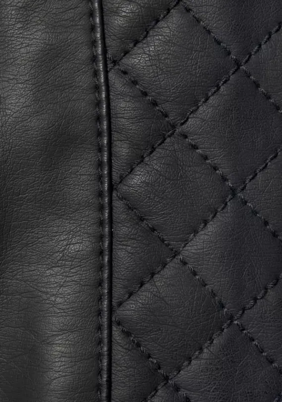 Jacken & Mantel|LASCANA Lederimitatjacke Schwarz