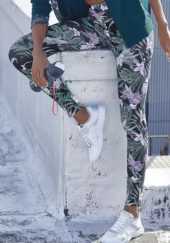 Homewear-Leggings|KangaROOS Leggings Gemustert