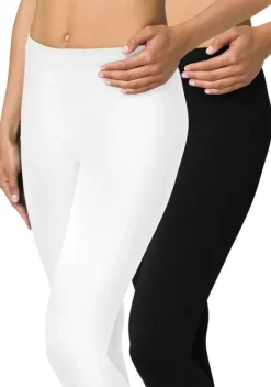 Homewear-Leggings|Vivance active Leggings Weis, Schwarz