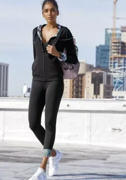 Homewear-Leggings|KangaROOS Leggings Schwarz