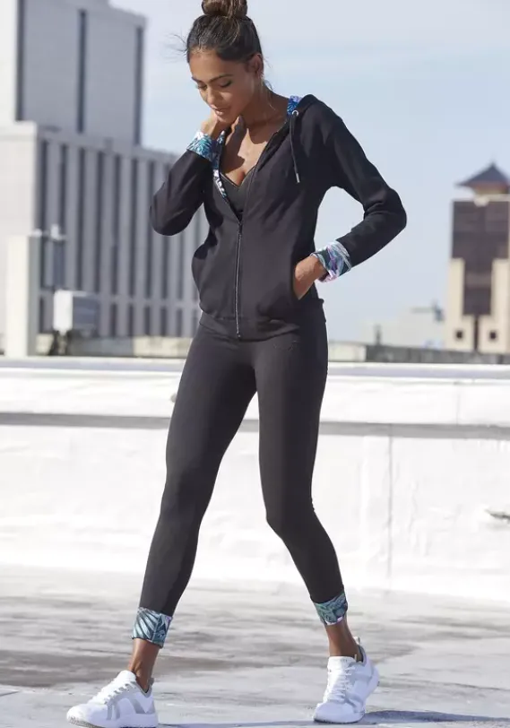 Homewear-Leggings|KangaROOS Leggings Schwarz