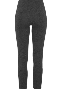 Homewear-Leggings|Bench. Leggings Grau-Schwarz-Leo