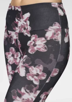 Homewear-Leggings|H.I.S Leggings Gemustert-Schwarz, Schwarz